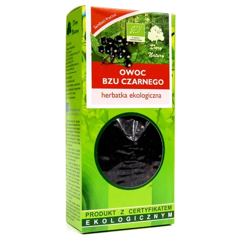 Herbatka Owoc Bzu Czarnego BIO 100 g Dary Natury