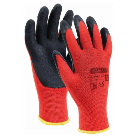 STALCO Rękawice poliestrowe S-Latex R ECO 9