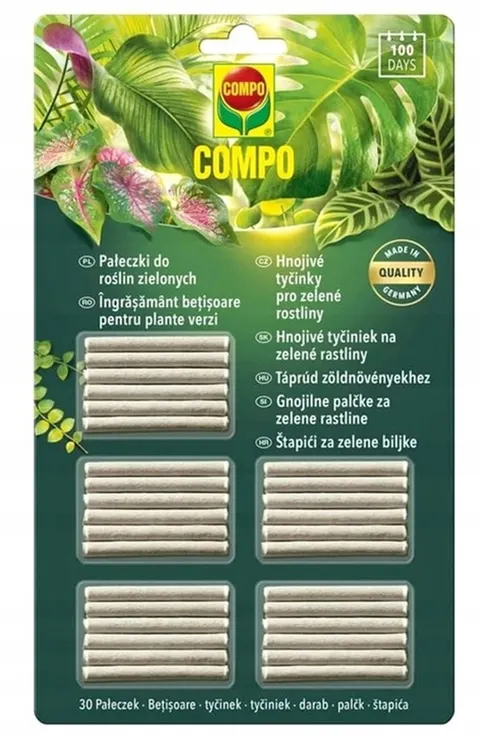 COMPO Pałeczki nawozowe do roślin zielonych 30szt