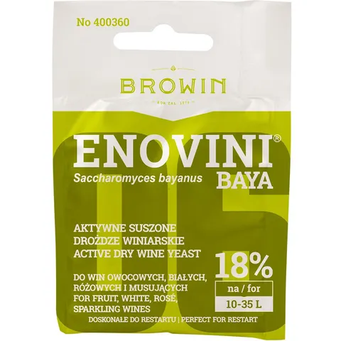 Browin drożdże winiarskie Enovini Baya 7g