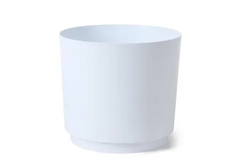Lamela Osłonka na doniczkę Aura 28 cm biała