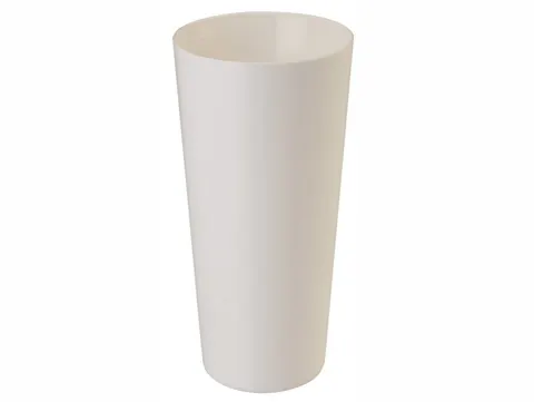 Osłonka na doniczkę Tuba Vulcano 15 cm biała