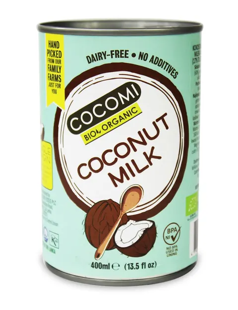 Coconut Milk, Napój Kokosowy 17% tłuszczu BIO 400 ml Cocomi