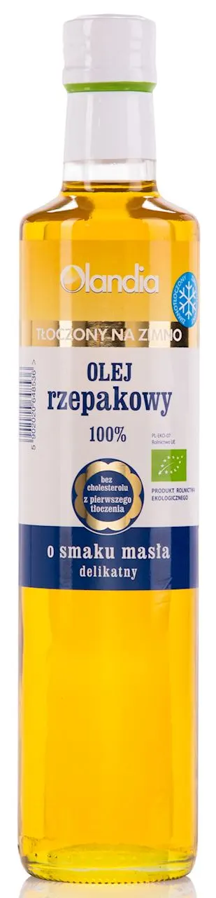 Olej Rzepakowy o Smaku Masła BIO 500 ml Olandia
