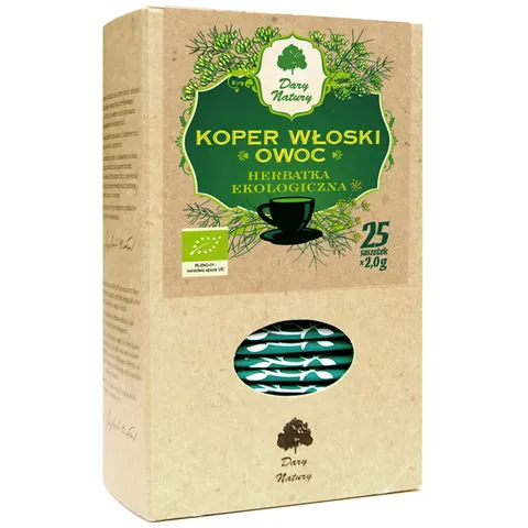 Herbatka z Owocu Kopru Włoskiego BIO 25 x 2 g Dary Natury