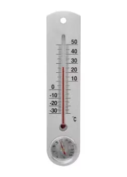 BROWIN Termometr/Higrometr. zew./wew. plastik. srebrny 250/55mm 025309