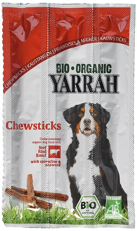 Przysmaki Wołowe dla Psa ze Spiruliną BIO 33 g Yarrah