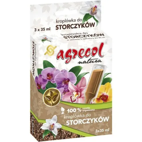 Kroplówka do Storczyków - 100% Organiczny Nawóz Agrecol 3x35ml