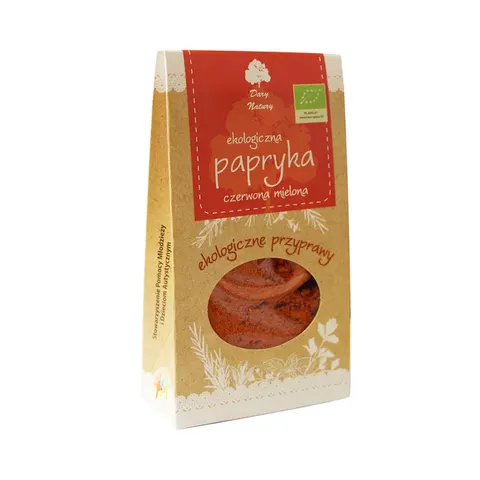 Papryka Czerwona Słodka Mielona BIO 50 g Dary Natury