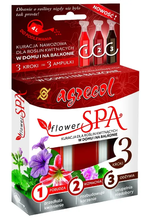 FlowerSPA Kuracja DLA ROŚLIN BALKONOWYCH Agrecol 3x30ml