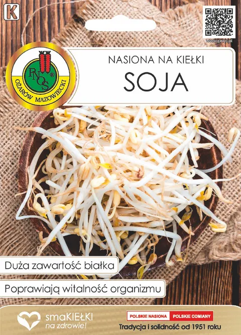 Nasiona na kiełki SOJA 50g