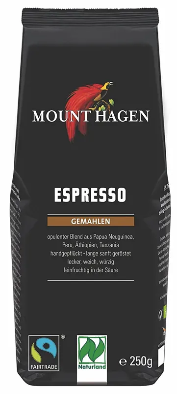 Kawa Mielona Espresso FT BIO 250 g Mount Hagen