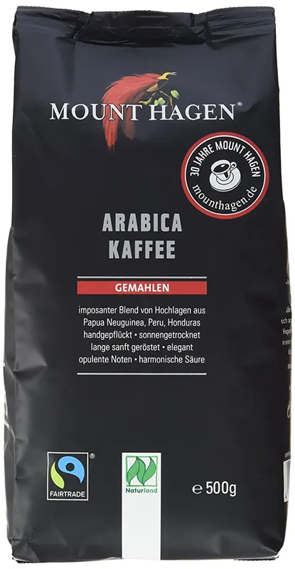 Kawa Mielona Arabica Palona FT BIO 500 g Mount Hagen