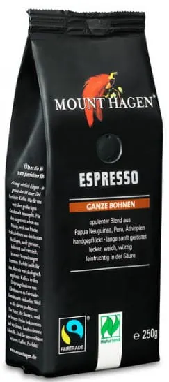 Kawa Ziarnista Espresso FT BIO 250 g Mount Hagen