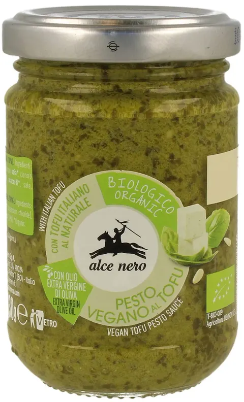Pesto Bazyliowe z Tofu Wegańskie BIO 130 g Alce Nero