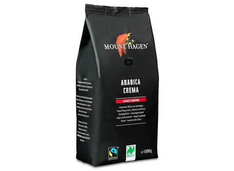 Kawa Ziarnista Arabica Crema FT BIO 1 kg Mount Hagen