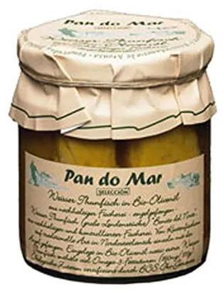 Tuńczyk Biały w Bio Oliwie z Oliwek Słoik 220 g Pan do Mar