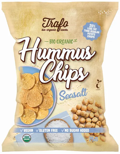 Chipsy z Ciecierzycy z Solą Morską BIO 75 g Trafo