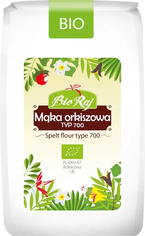 Mąka Orkiszowa Biała Typ 700 BIO 500 g Bio Raj