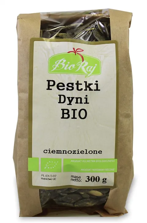 Pestki Dyni Ciemnozielone BIO 300 g Bio Raj