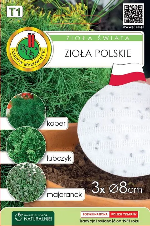 PNOS mieszanka ziół polskich - majeranek, koper, lubczyk 3x8g Zioła Świata