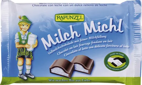Czekolada z Nadzieniem Mlecznym dla Dzieci BIO 100 g Rapunzel