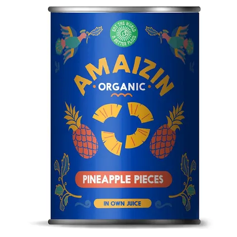 Ananas Kawałki BIO 400 g Amaizin