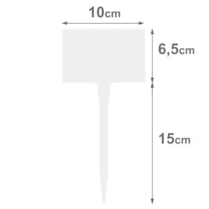 AMMA Tabliczka do opisywania roślin 10 x 6,5 cm z nóżką 15 cm