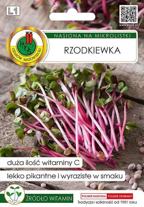 Nasiona na mikrolistki Rzodkiewka 10g