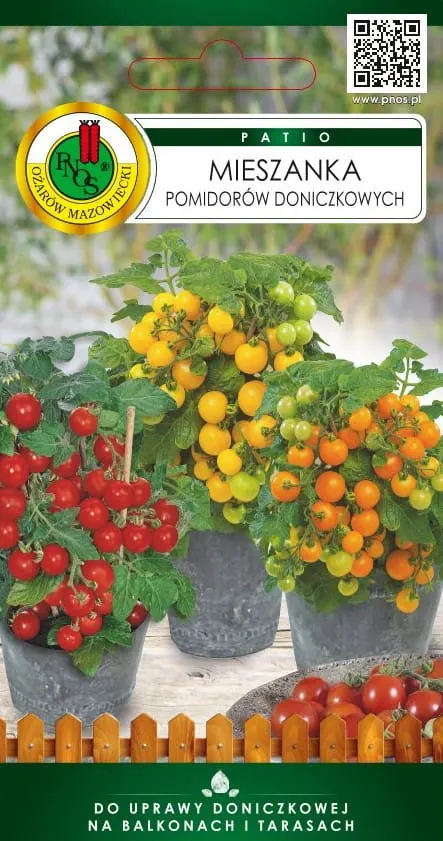 PNOS Mieszanka pomidorów doniczkowych 0,6g Patio vilma, aztek, venus