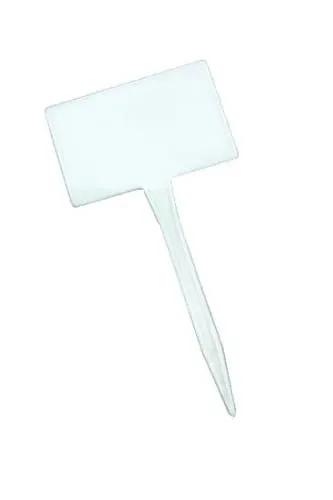 Tabliczka do opisywania roślin 5x3cm (z nóżką 10cm) biała