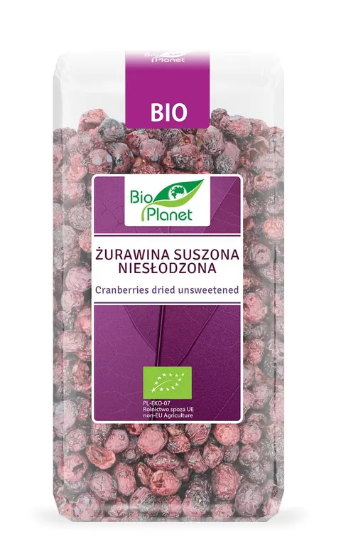 Żurawina Suszona Niesłodzona BIO 50 g Bio Planet