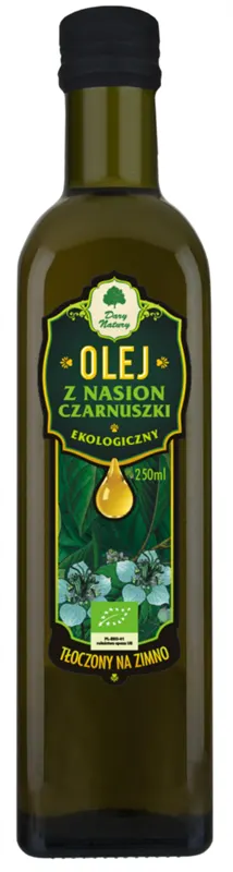 Olej z Nasion Czarnuszki BIO 250 ml Dary Natury
