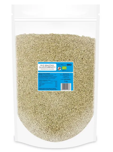 RYŻ BRĄZOWY DŁUGOZIARNISTY BIO 5 kg - HORECA