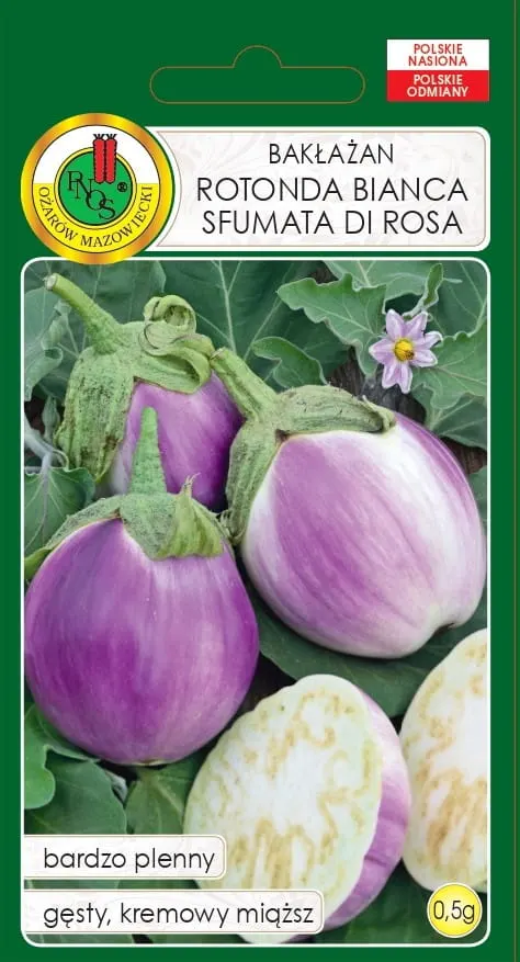 Bakłażan Rotonda Bianca Sfumata Di Rosa 0,5g