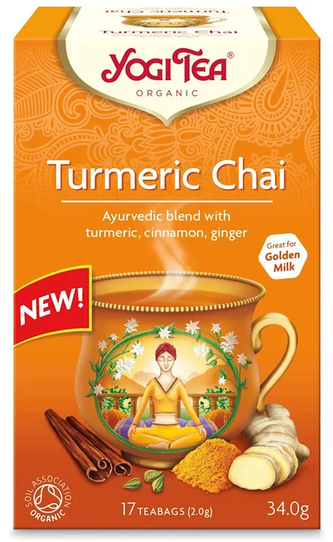 Herbatka Złoty Chai z Kurkumą BIO 17x2 g Yogi Tea