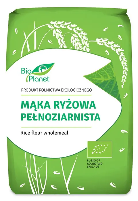 Mąka Ryżowa Pełnoziarnista BIO 1 kg Bio Planet