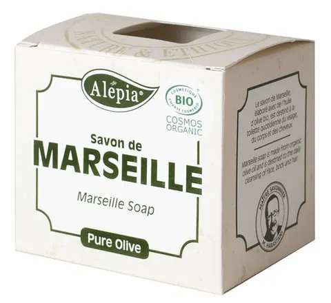 Mydło Marsylskie Oliwkowe 100% BIO 230 g Alepia