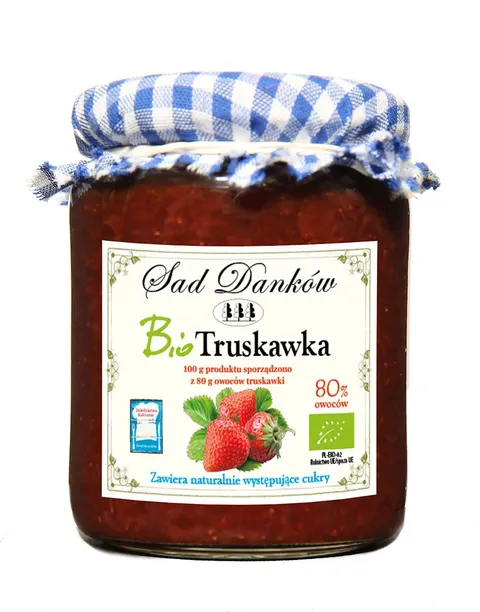 Truskawka 80% BIO 260 g Sad Danków