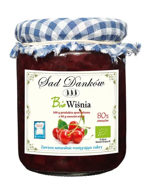 Wiśnia 80% BIO 260 g Sad Danków