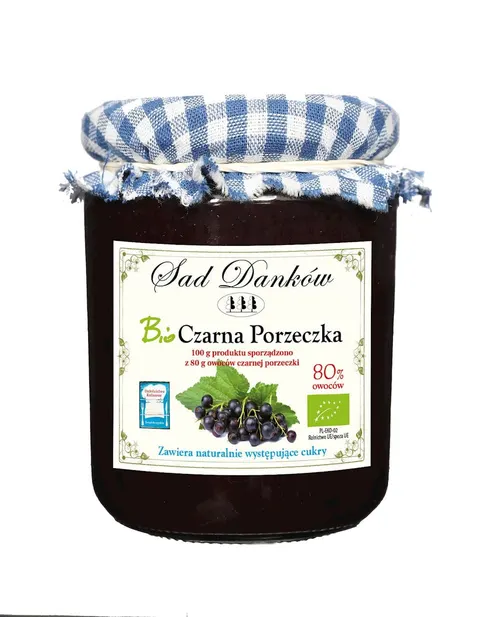 Czarna Porzeczka 80% BIO 260 g Sad Danków
