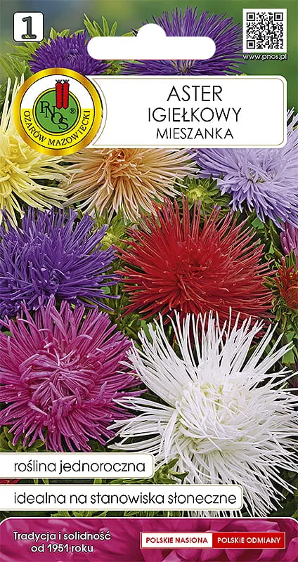 Aster igiełkowy mieszany 1,25g