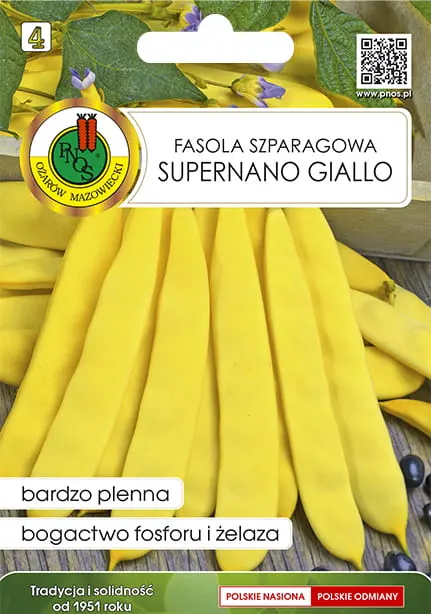 Fasola szparag. żółta karłowa Supernano Giallo 40g