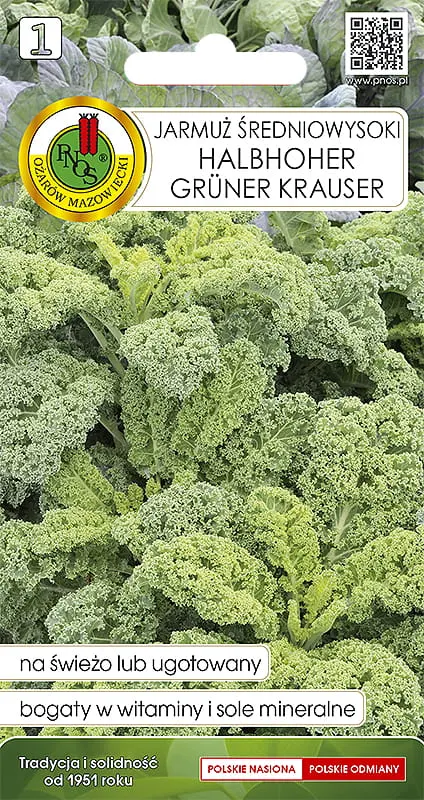 Jarmuż średniowysoki Halbhoher Gruner Krauser 1g