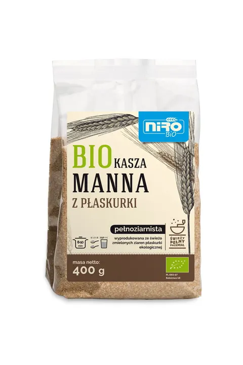 Kasza Manna z Płaskurki BIO 400 g Niro