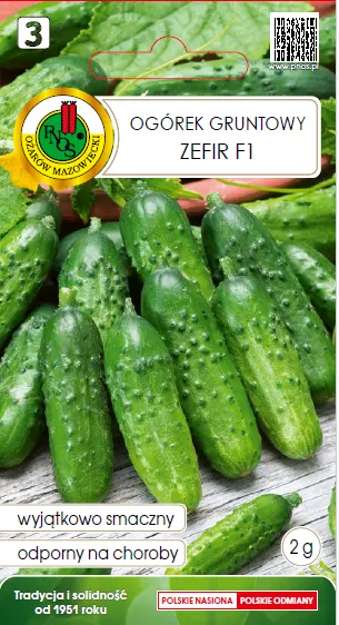 Ogórek gruntowy Zefir F1 2g