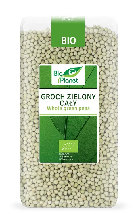 Groch Zielony Cały BIO 500 g Bio Planet