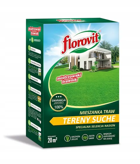 Florovit mieszanka traw na tereny suche 0,5kg karton