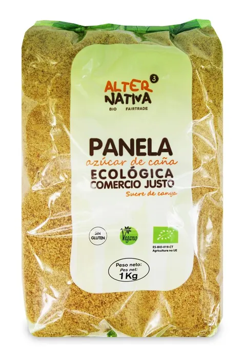 Cukier Trzcinowy Panela Bezglutenowy BIO 1 kg Alternativa