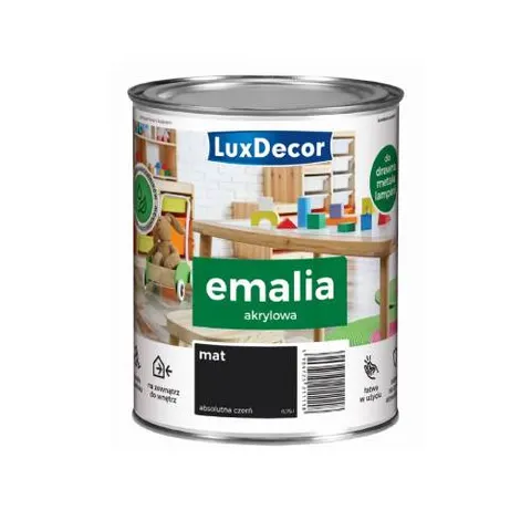 Emalia Luxdecor Absolutna Czerń 0,75 l akrylowa Mat